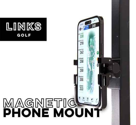 Links Golf Phone Caddy - Magnetic Golf Cart Mount